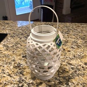 White Wicker Lantern